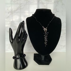 Black Necklace & Bracelet Set